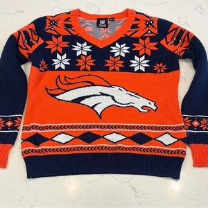Women’s NFL Denver Bronco’s Christmas Sweater Size: M
